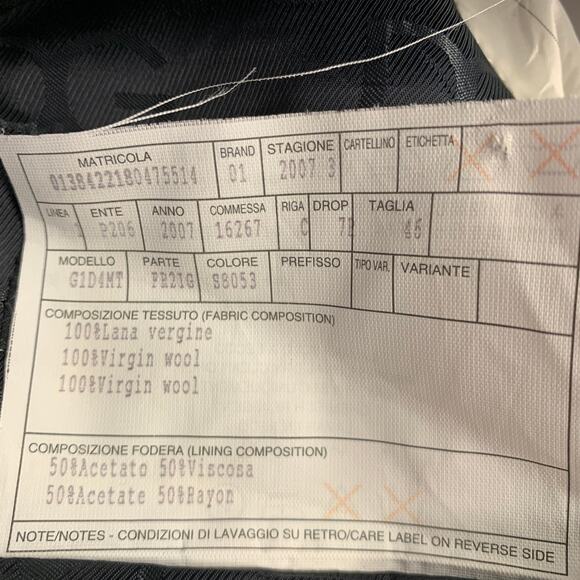 DOLCE & GABBANA Size 36 Navy Stripe Virgin Wool Sport Coat - Picture 11 of 11